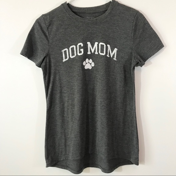 Modern Luxe Dog Mom T Shirt, Gray, S - Picture 1 of 5